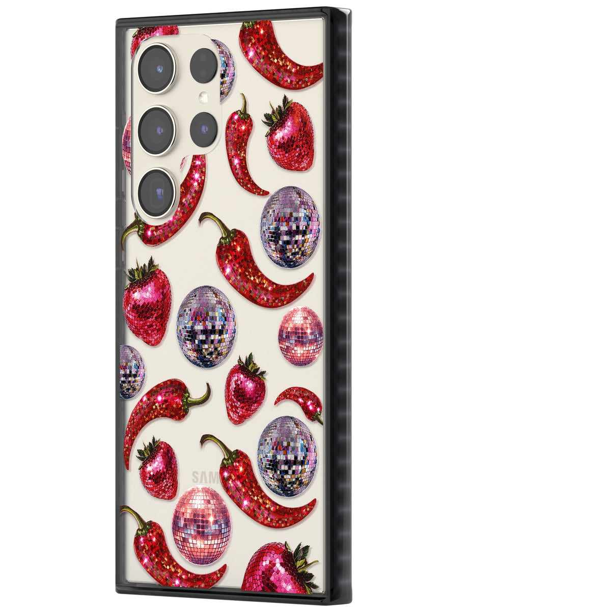 Spicy Disco Samsung S22 Ultra / Samsung S23 Ultra / Samsung S24 Ultra Impact Black Phone Case side