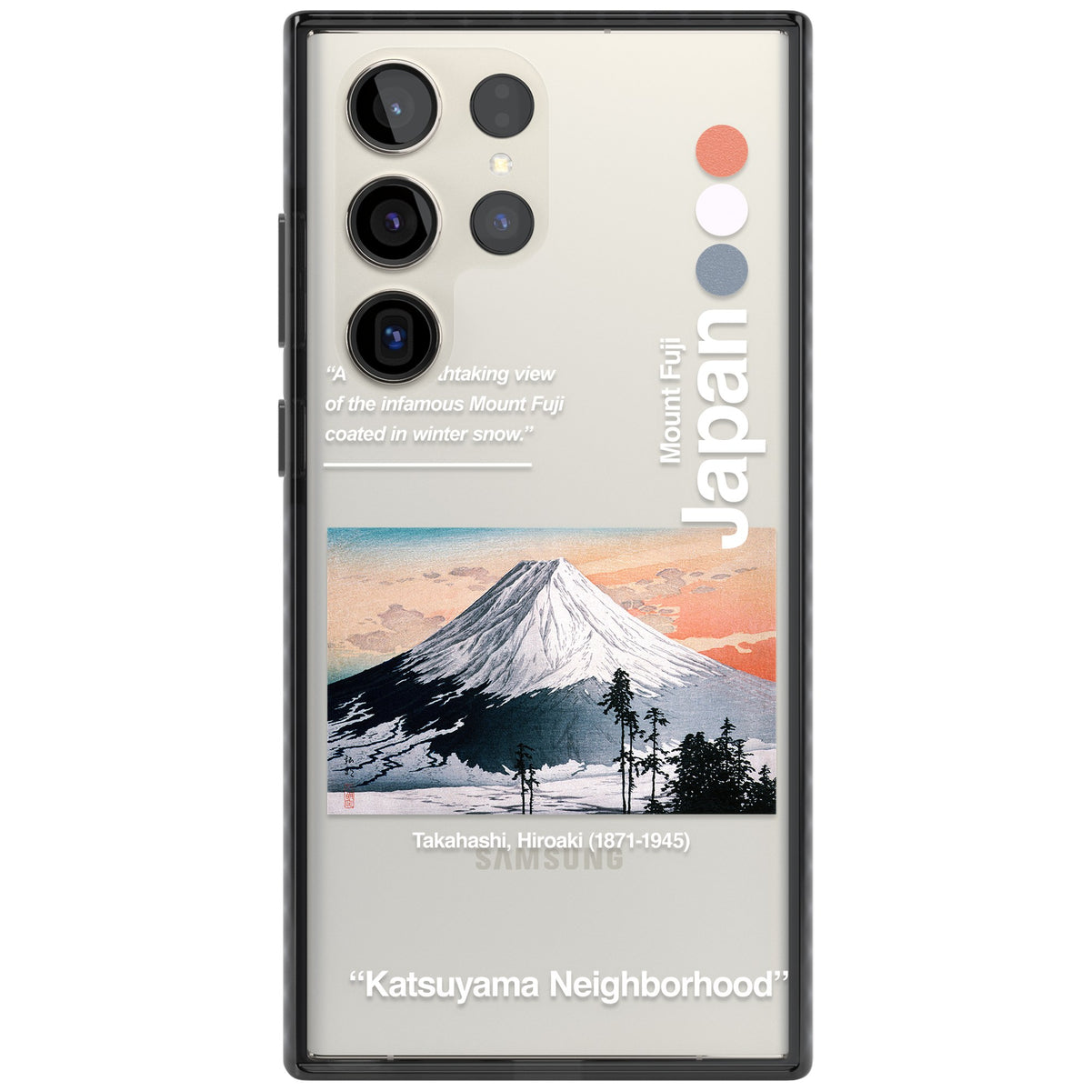 Katsuyama Neighborhood Samsung S22 Ultra / Samsung S23 Ultra / Samsung S24 Ultra Impact Black Phone Case front
