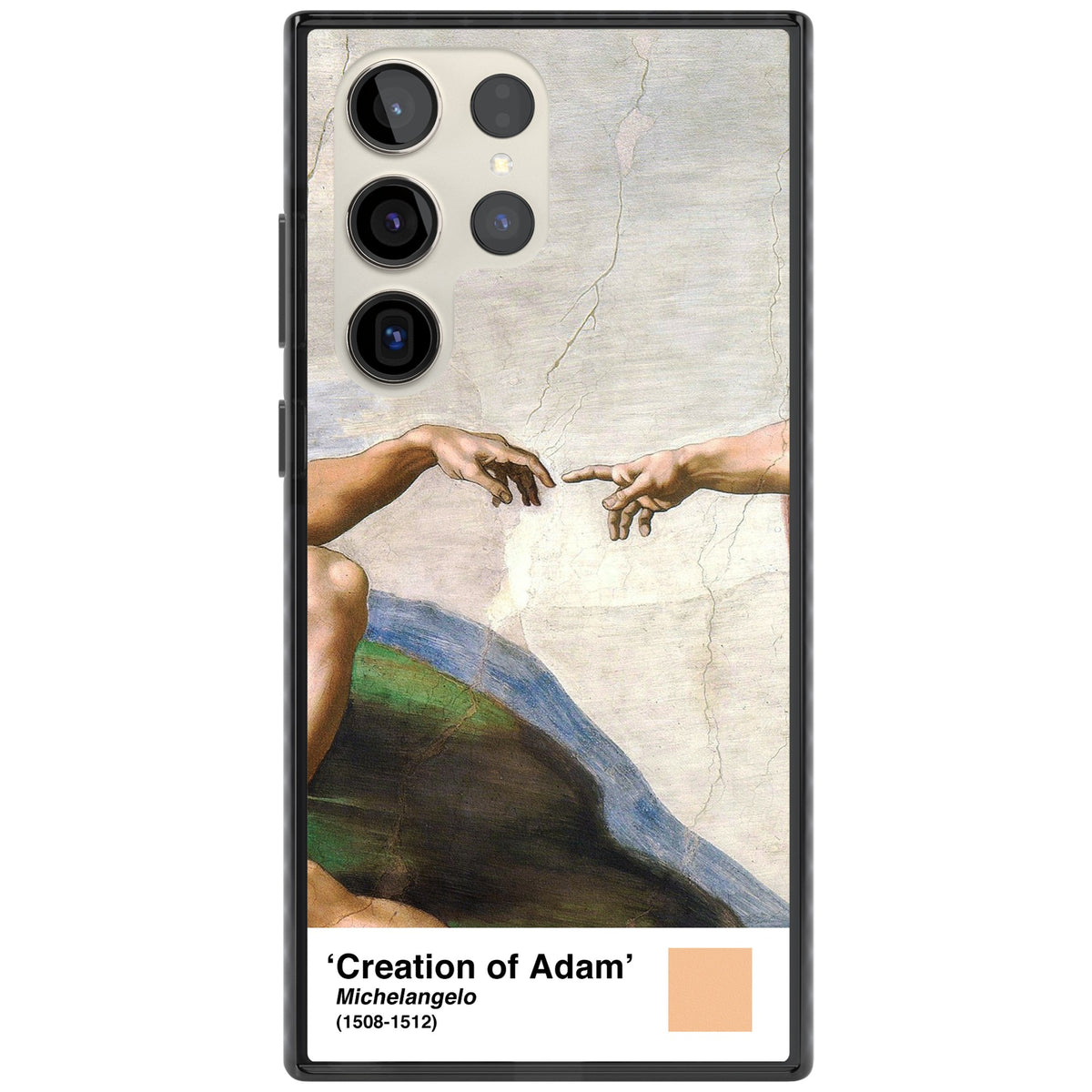 Creation Of Adam Samsung S22 Ultra / Samsung S23 Ultra / Samsung S24 Ultra Impact Black Phone Case front