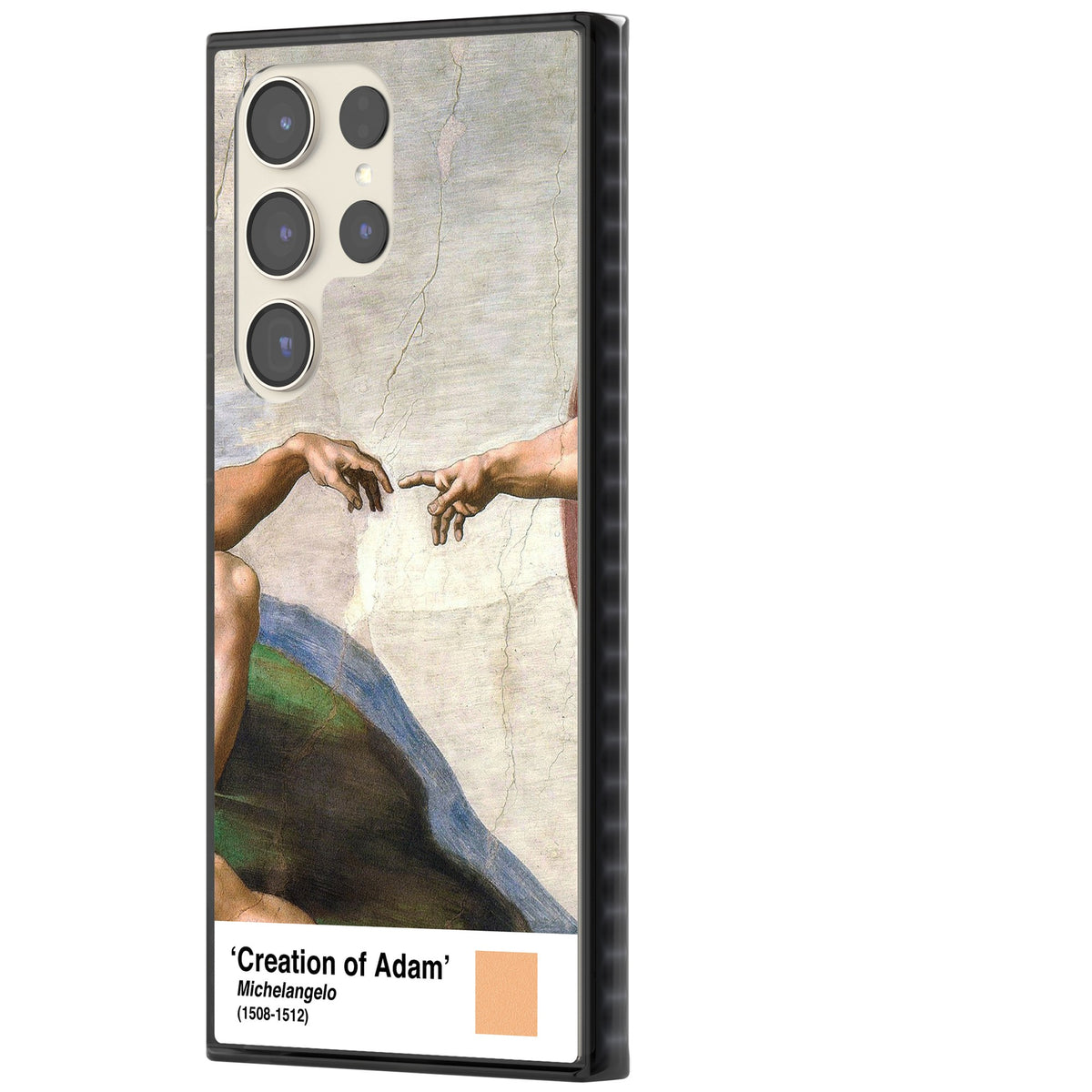Creation Of Adam Samsung S22 Ultra / Samsung S23 Ultra / Samsung S24 Ultra Impact Black Phone Case side