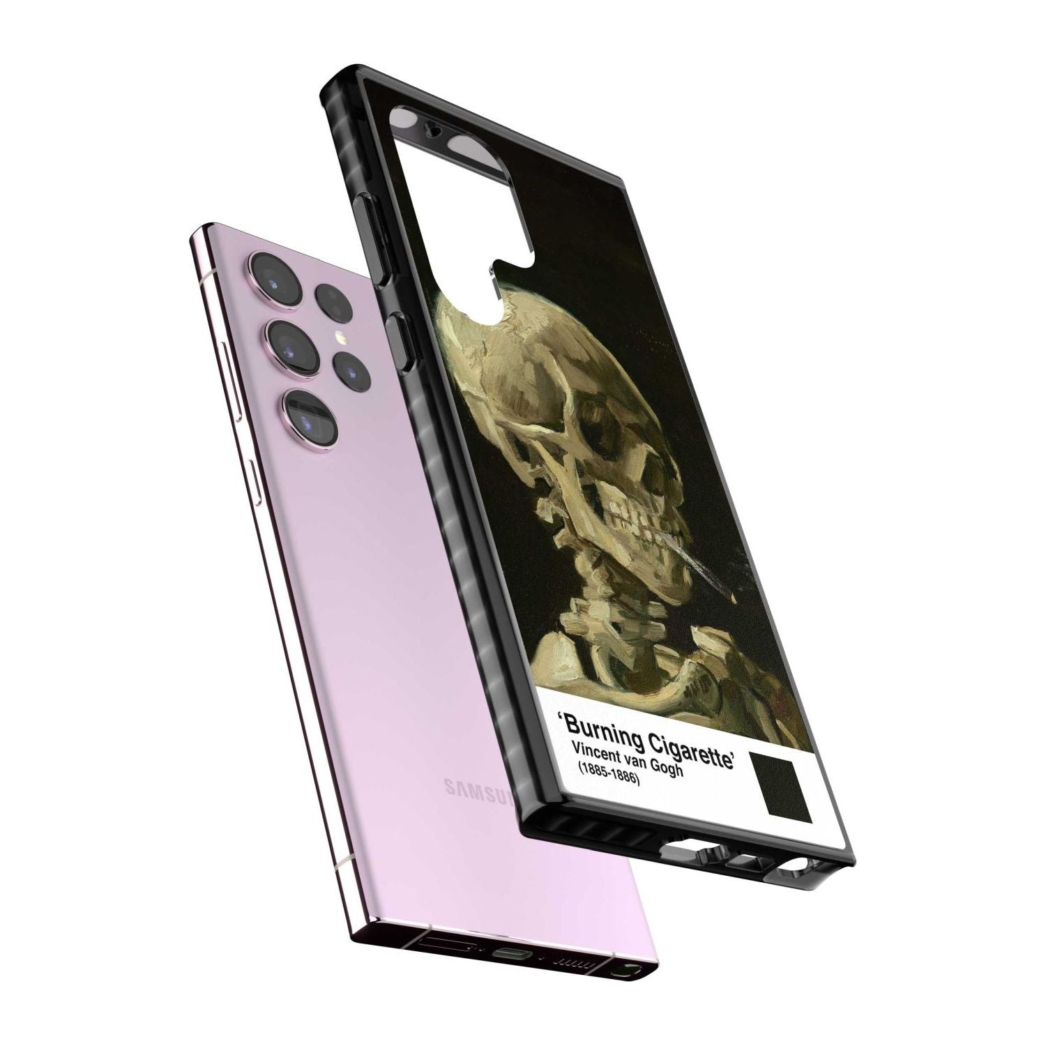 Skull Of A Skeleton With Burning Cigarette