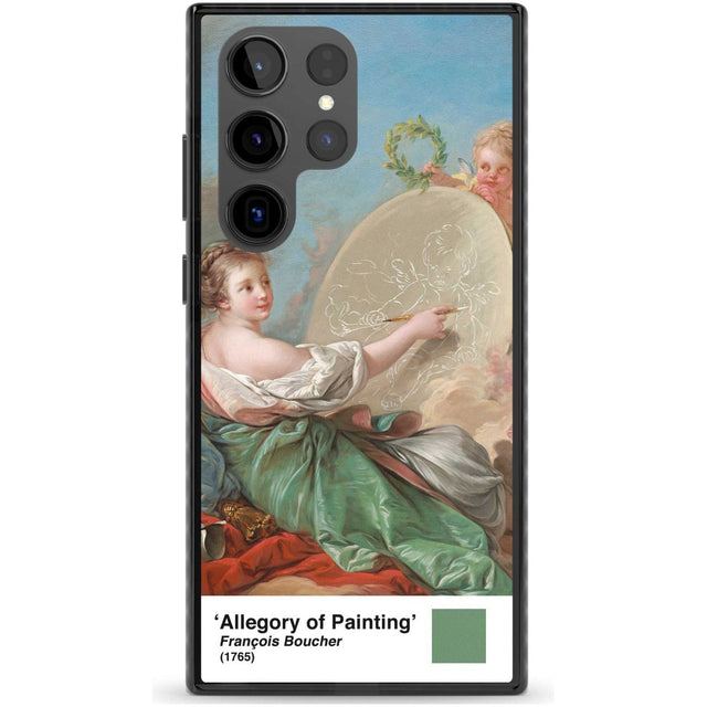 Allegory of Painting Phone Case Samsung S22 Ultra / Black Impact Case,Samsung S23 Ultra / Black Impact Case Blanc Space