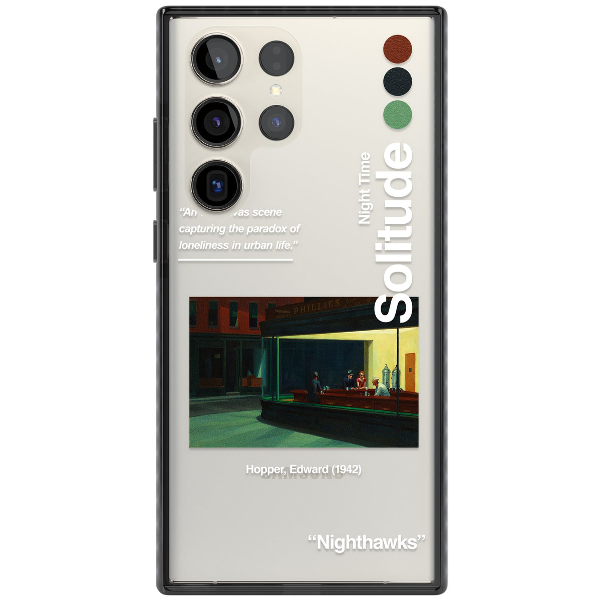 Nighthawks Samsung S22 Ultra / Samsung S23 Ultra / Samsung S24 Ultra Impact Black Phone Case front