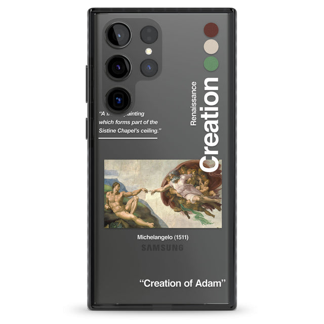 Creation of Adam - Michelangelo Impact Phone Case for Samsung Galaxy S24 Ultra , Samsung Galaxy S23 Ultra, Samsung Galaxy S22 Ultra
