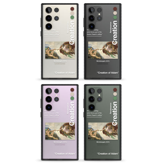 Creation of Adam - Michelangelo Impact Phone Case for Samsung Galaxy S24 Ultra , Samsung Galaxy S23 Ultra, Samsung Galaxy S22 Ultra