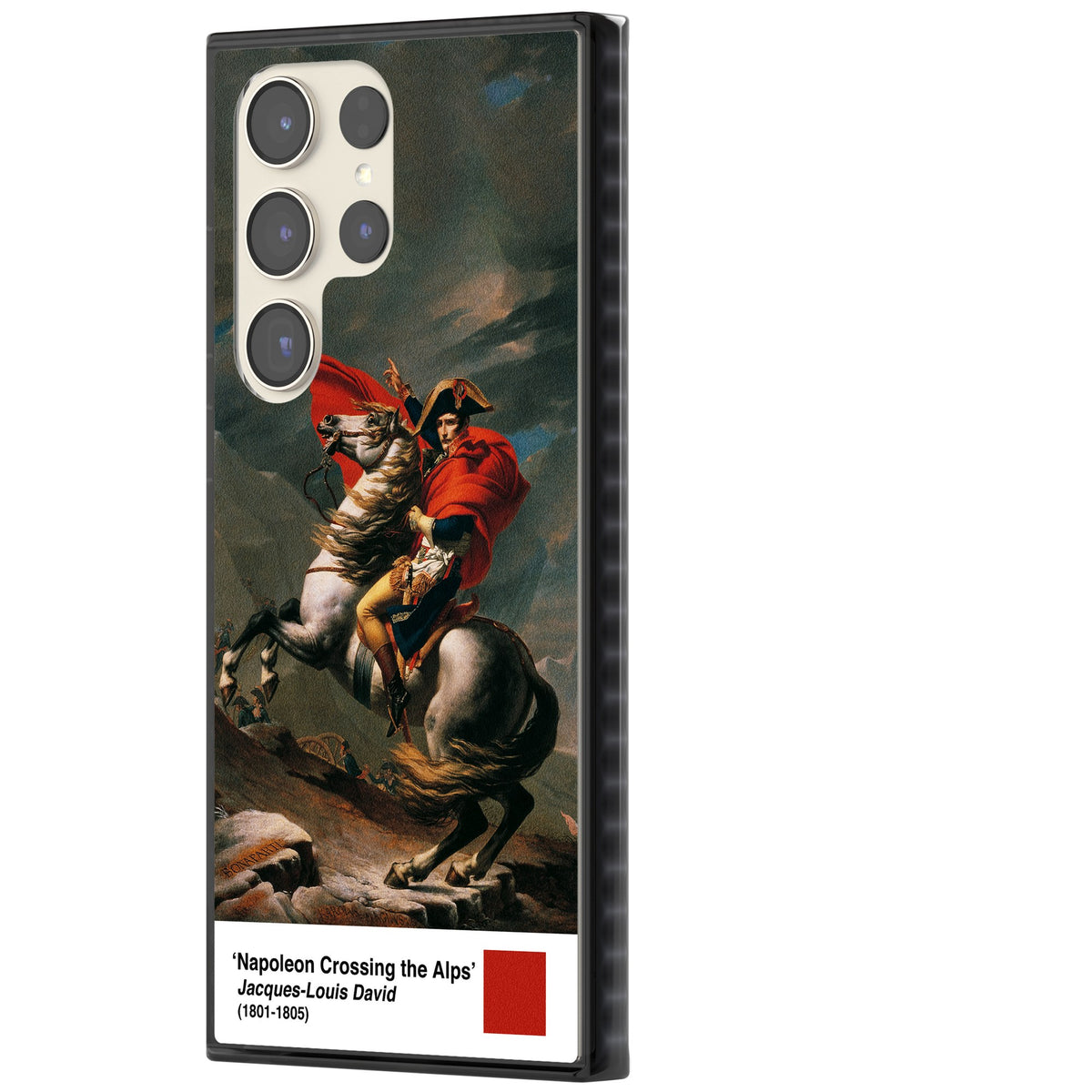 Napoleon Crossing The Alps Samsung S22 Ultra / Samsung S23 Ultra / Samsung S24 Ultra Impact Black Phone Case side