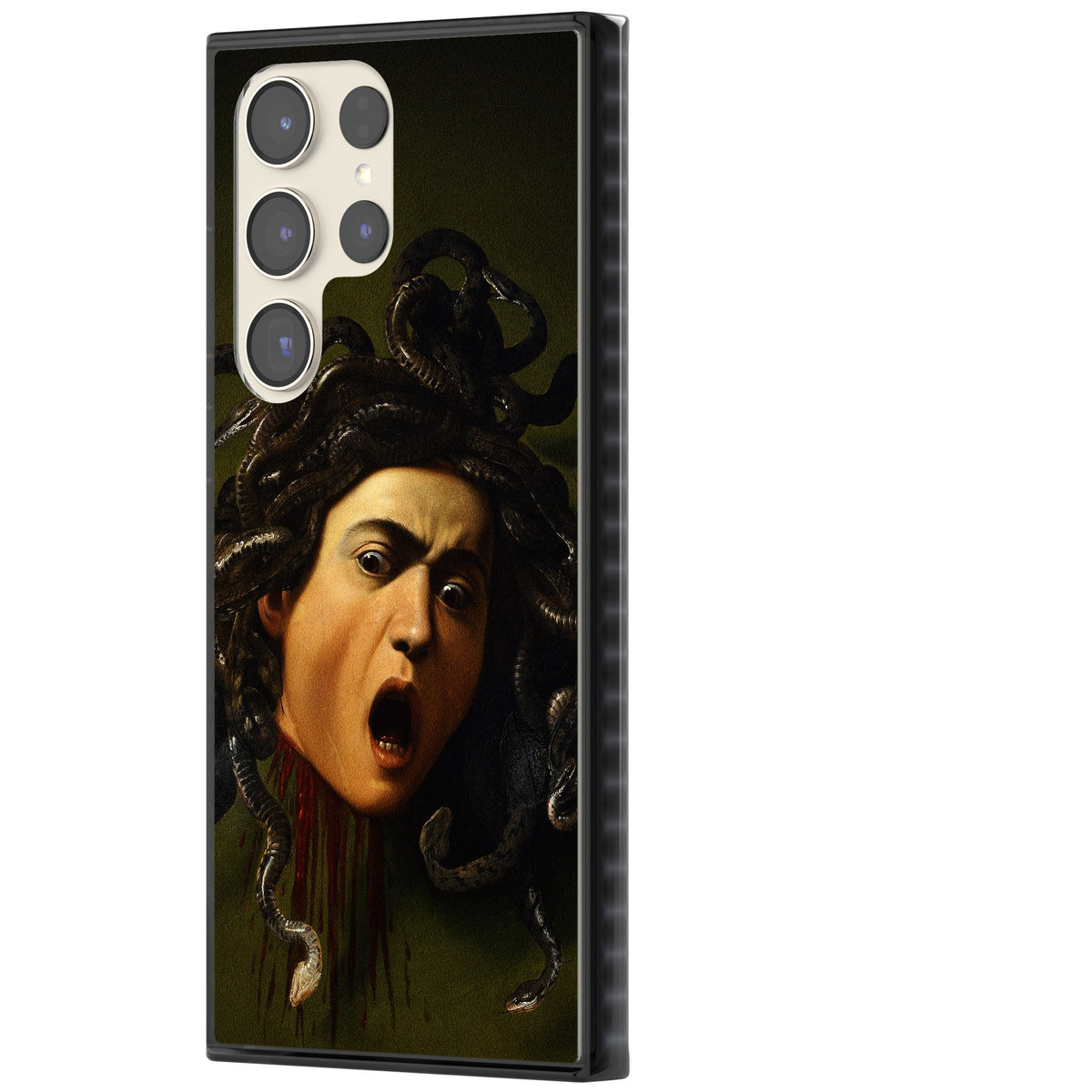 Head of Medusa Samsung S22 Ultra / Samsung S23 Ultra / Samsung S24 Ultra Impact Black Phone Case side