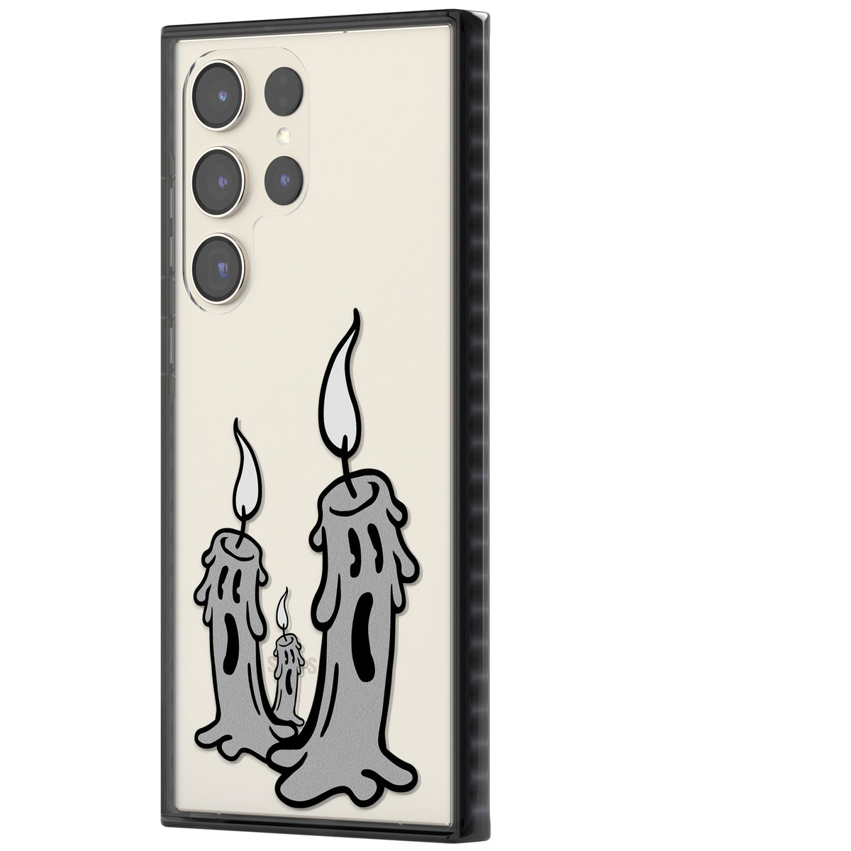 Candle Lit Samsung S22 Ultra / Samsung S23 Ultra / Samsung S24 Ultra Impact Black Phone Case side