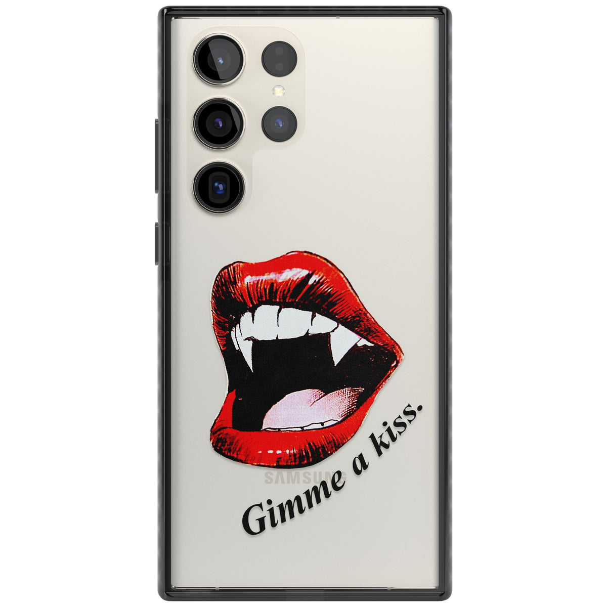 Gimme A Kiss Samsung S22 Ultra / Samsung S23 Ultra / Samsung S24 Ultra Impact Black Phone Case front