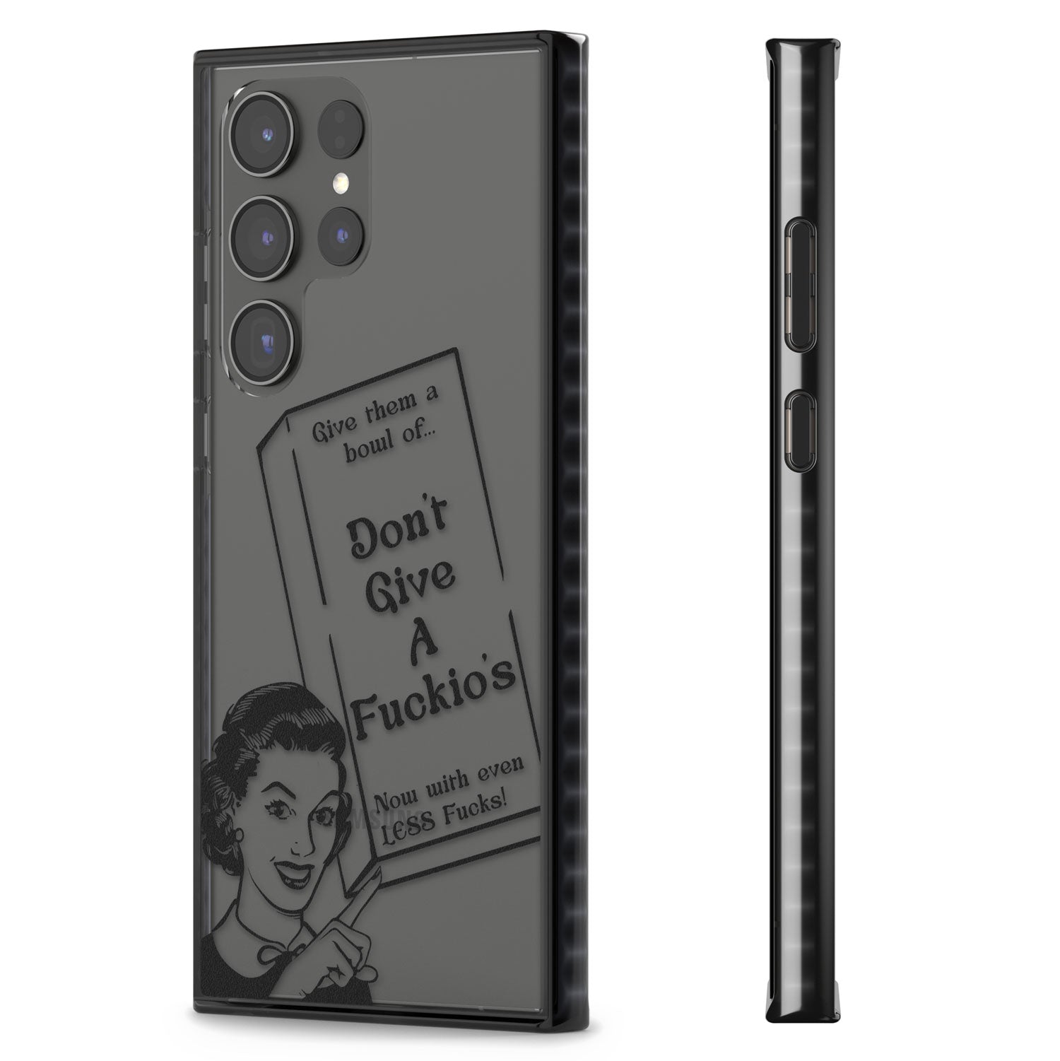 "Don't Give a F*ckio's" Cereal Impact Phone Case for Samsung Galaxy S24 Ultra , Samsung Galaxy S23 Ultra, Samsung Galaxy S22 Ultra