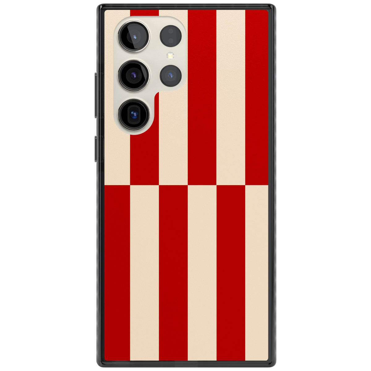 Rouge Stripes Samsung S22 Ultra / Samsung S23 Ultra / Samsung S24 Ultra Impact Black Phone Case front