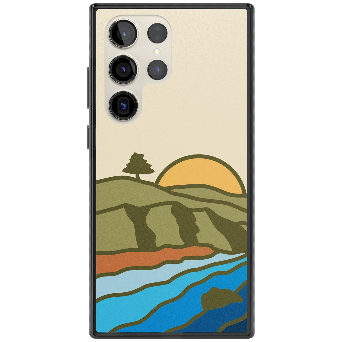 Northern Sunset Samsung S22 Ultra / Samsung S23 Ultra / Samsung S24 Ultra Impact Black Phone Case front