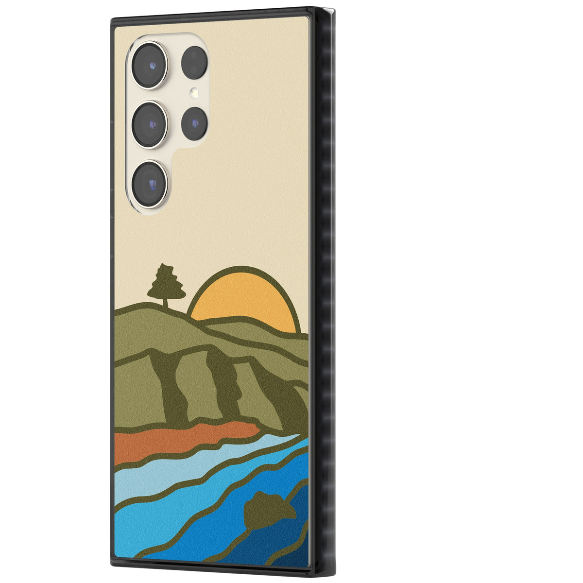 Northern Sunset Samsung S22 Ultra / Samsung S23 Ultra / Samsung S24 Ultra Impact Black Phone Case side