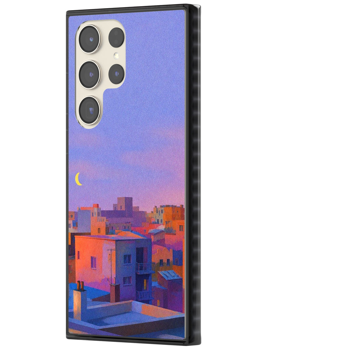 Twilight Rooftops Samsung S22 Ultra / Samsung S23 Ultra / Samsung S24 Ultra Impact Black Phone Case side