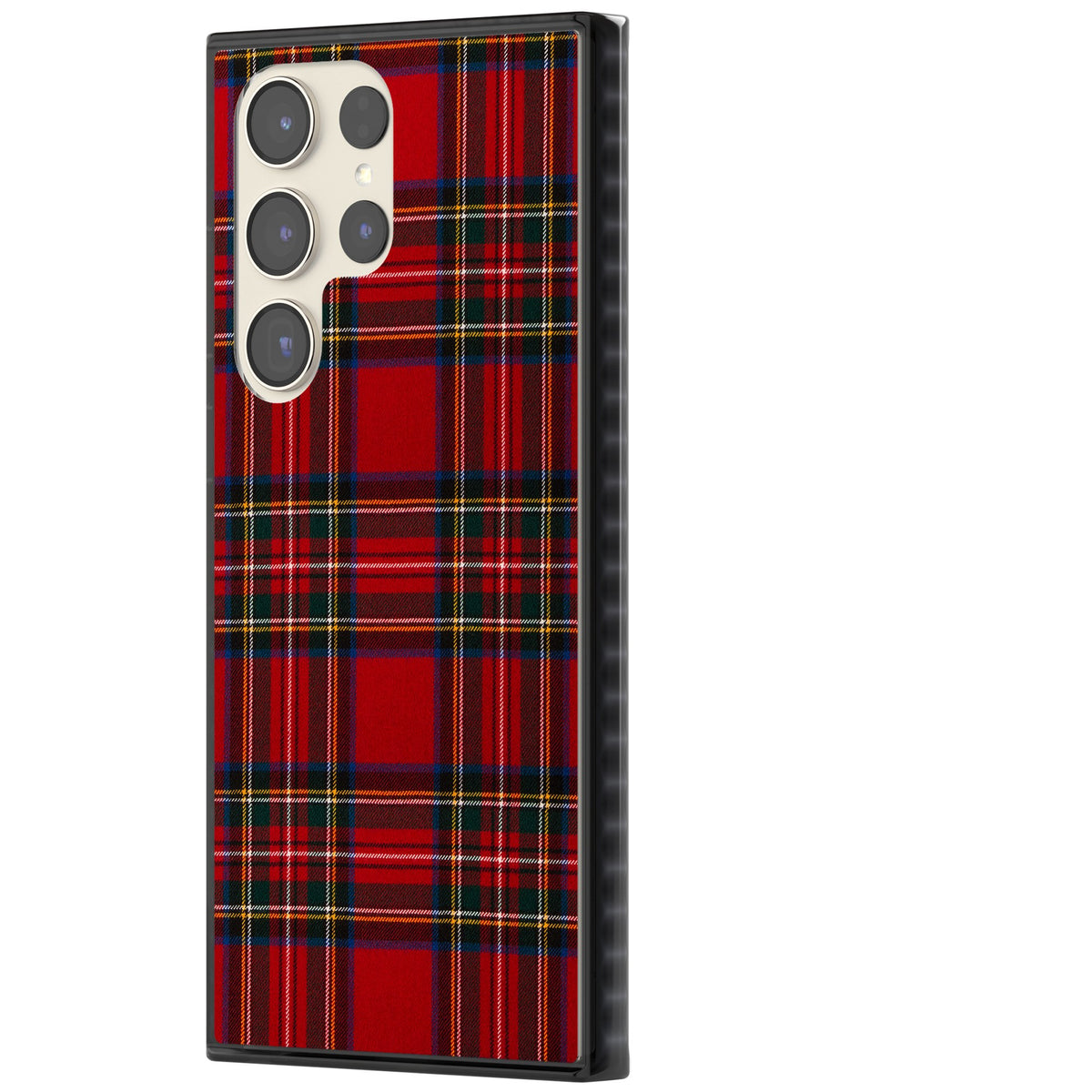 Royal Stewart Tartan Samsung S22 Ultra / Samsung S23 Ultra / Samsung S24 Ultra Impact Black Phone Case side