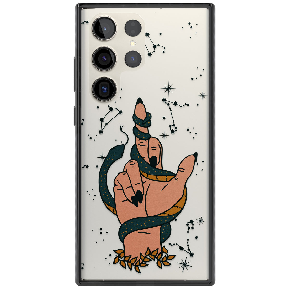 Snakes, Stars And Cynicism Samsung S22 Ultra / Samsung S23 Ultra / Samsung S24 Ultra Impact Black Phone Case front