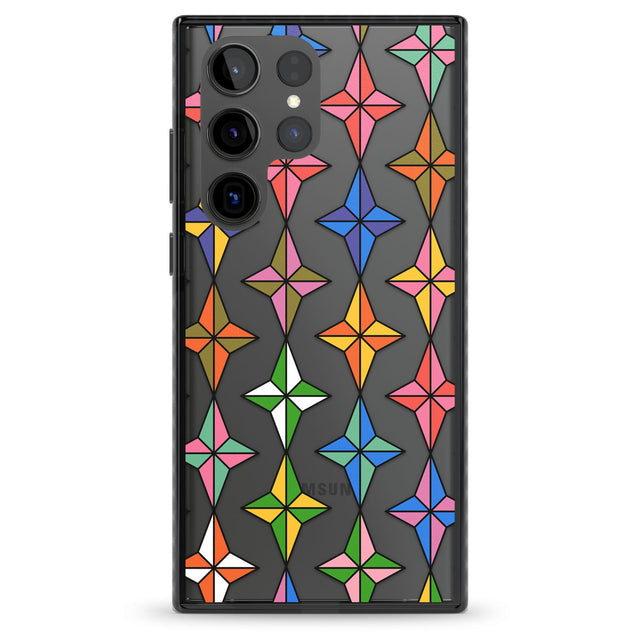 Multi Colour Stars Pattern Impact Phone Case for Samsung Galaxy S24 Ultra , Samsung Galaxy S23 Ultra, Samsung Galaxy S22 Ultra