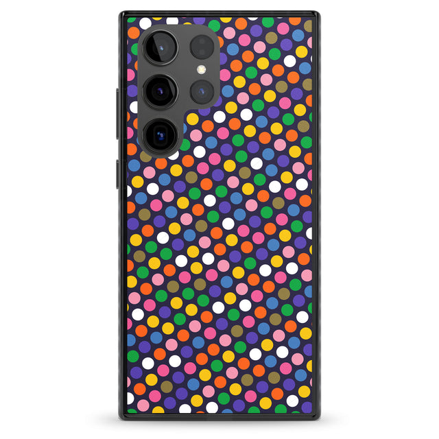 Multicolour Polka-dot Fiesta (Purple) Impact Phone Case for Samsung Galaxy S24 Ultra , Samsung Galaxy S23 Ultra, Samsung Galaxy S22 Ultra