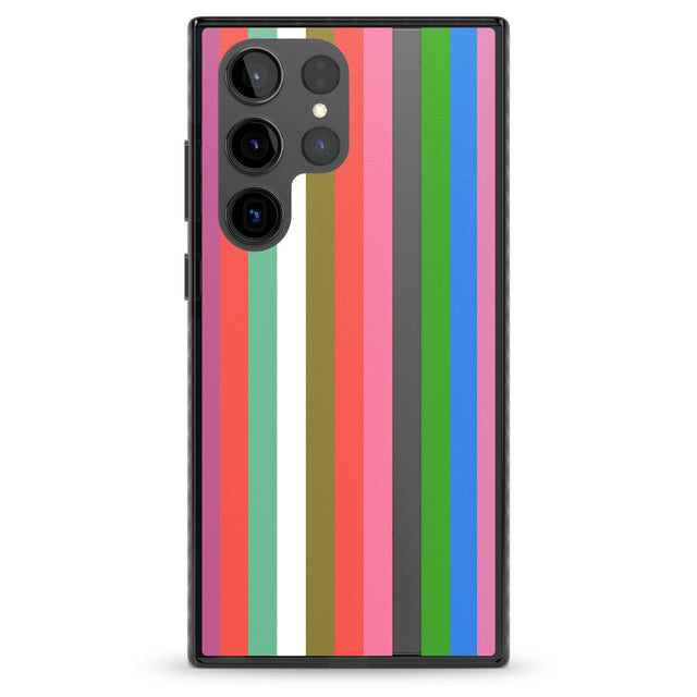 Vibrant Stripes Impact Phone Case for Samsung Galaxy S24 Ultra , Samsung Galaxy S23 Ultra, Samsung Galaxy S22 Ultra