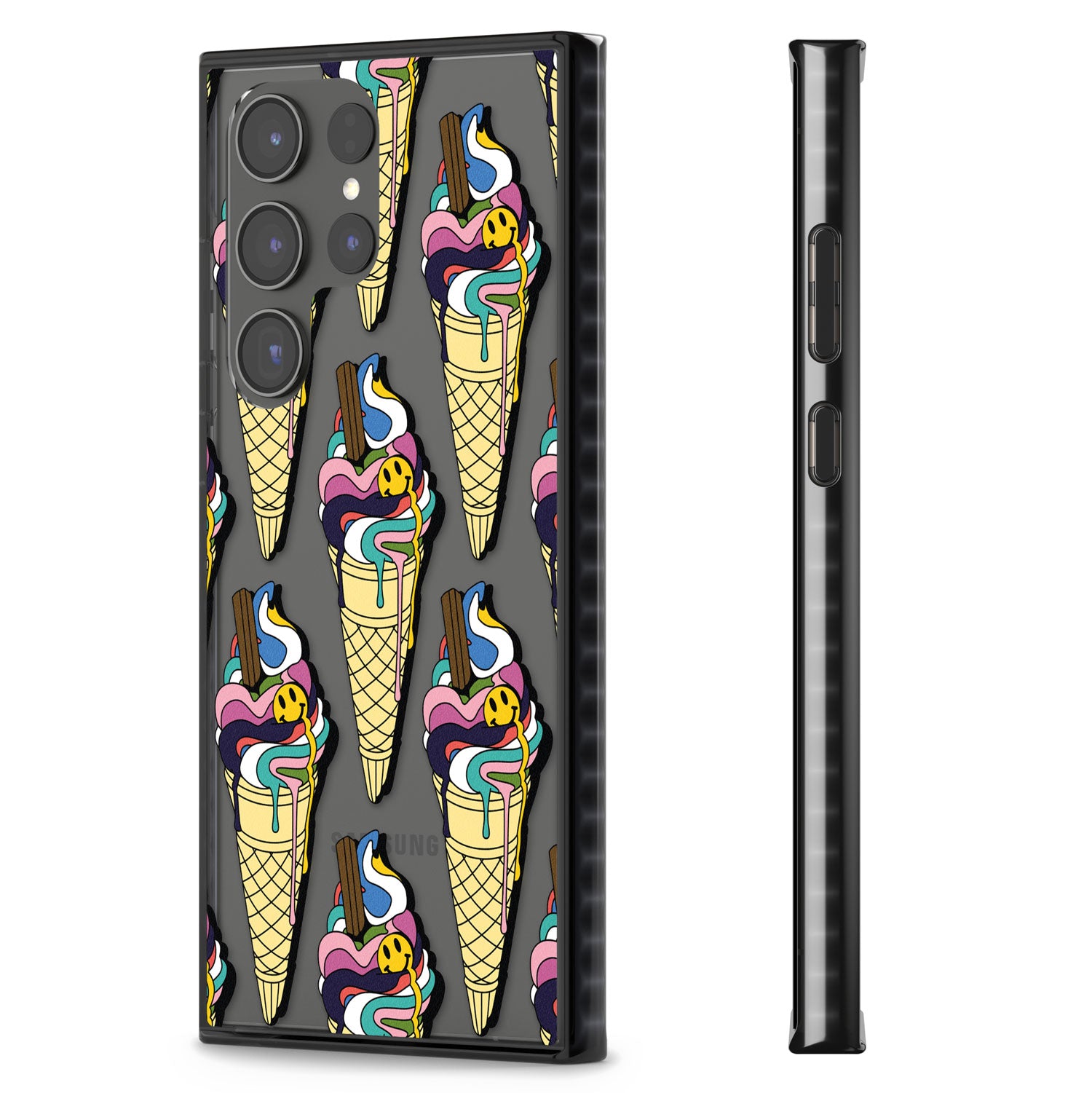 Trip & Drip Ice Cream Impact Phone Case for Samsung Galaxy S24 Ultra , Samsung Galaxy S23 Ultra, Samsung Galaxy S22 Ultra