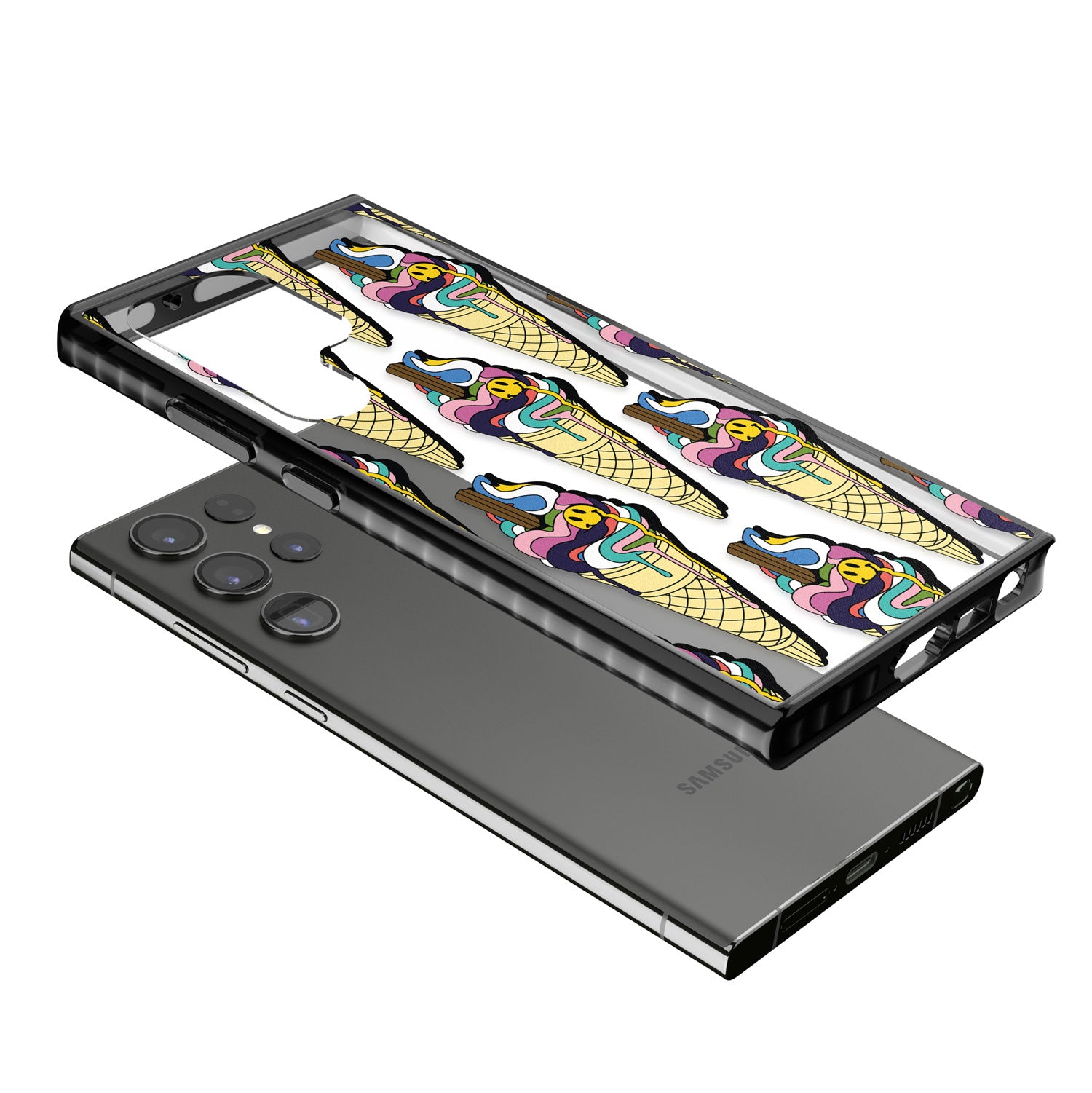 Trip & Drip Ice Cream Impact Phone Case for Samsung Galaxy S24 Ultra , Samsung Galaxy S23 Ultra, Samsung Galaxy S22 Ultra