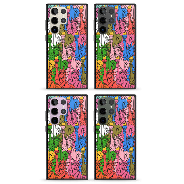 Multicolour Liberty Pattern Impact Phone Case for Samsung Galaxy S24 Ultra , Samsung Galaxy S23 Ultra, Samsung Galaxy S22 Ultra