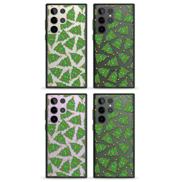 Christmas Tree Pattern Impact Phone Case for Samsung Galaxy S24 Ultra , Samsung Galaxy S23 Ultra, Samsung Galaxy S22 Ultra