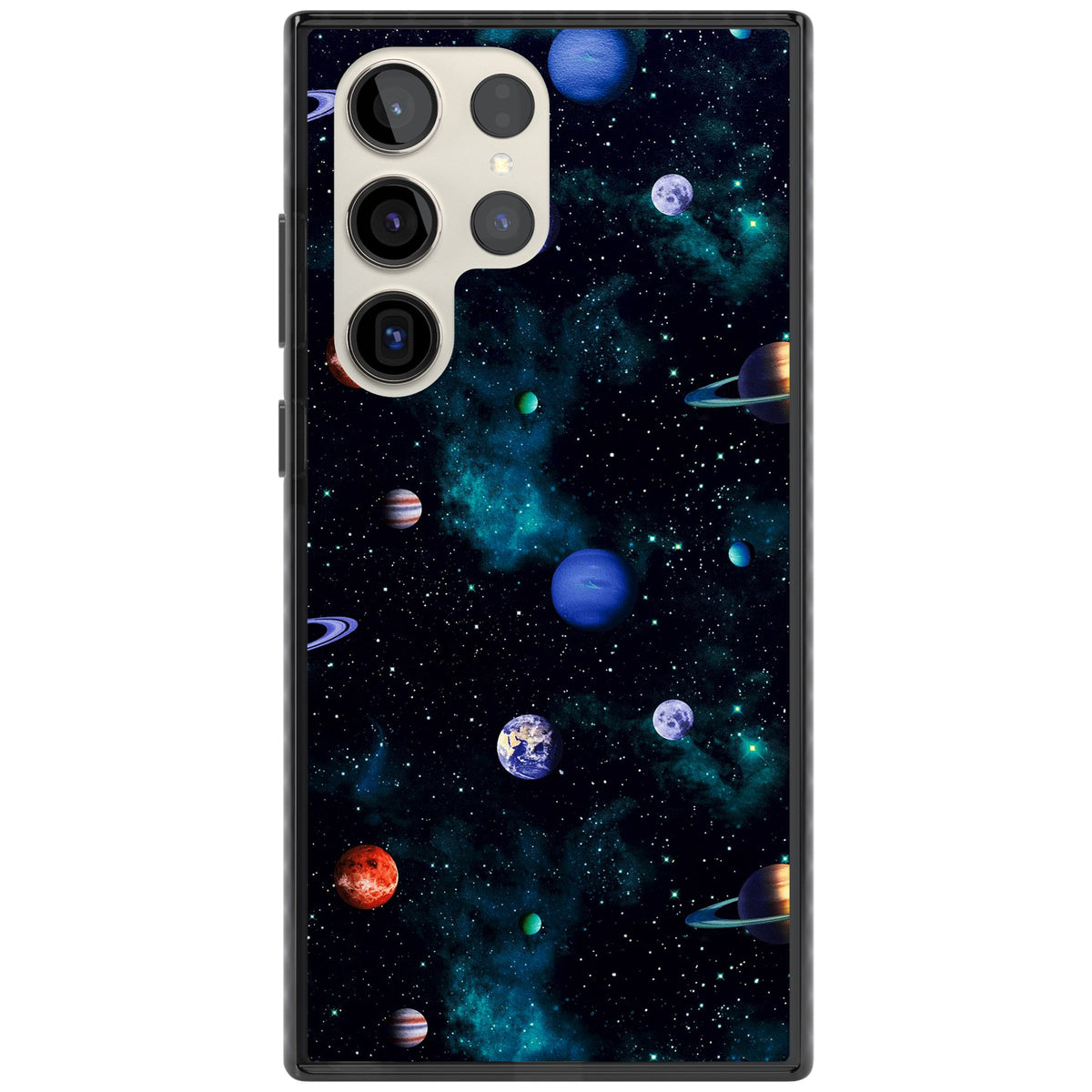 Deep Space Samsung S22 Ultra / Samsung S23 Ultra / Samsung S24 Ultra Impact Black Phone Case front