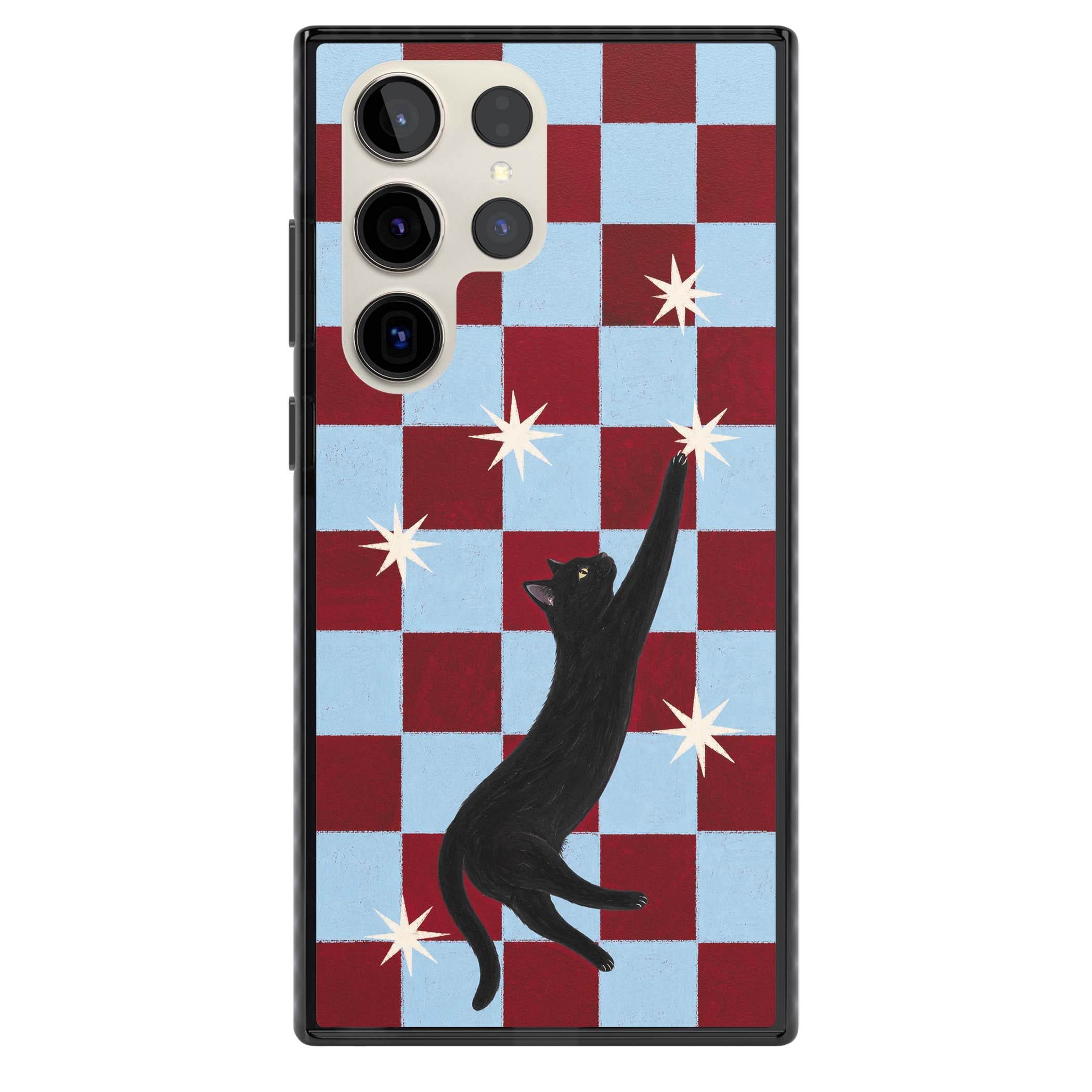 Starlit Kitty animals iPhone case | Black Impact case for Samsung Galaxy S24 Ultra, Samsung Galaxy S23 Ultra, Samsung Galaxy S22 Ultra