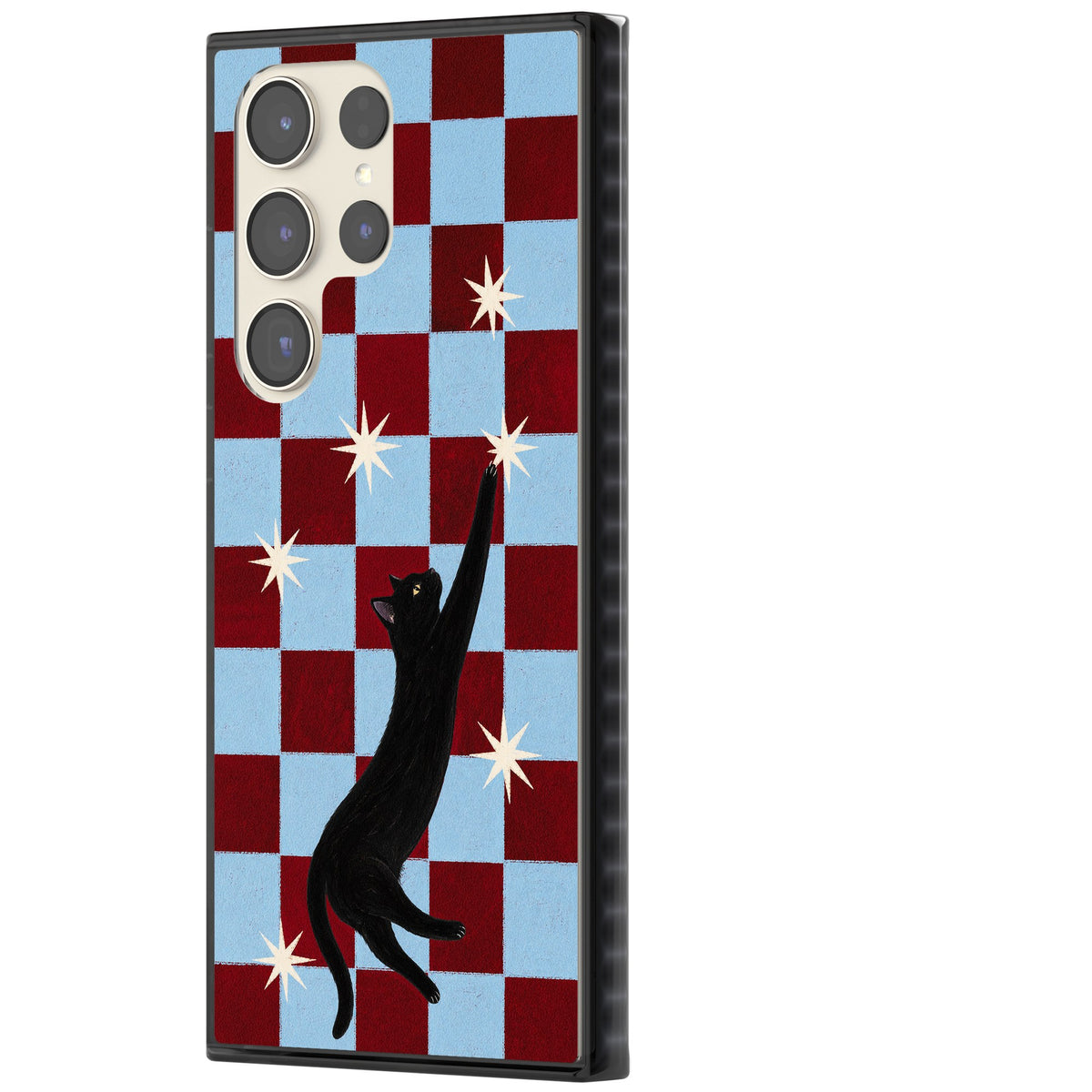 Starlit Kitty Samsung S22 Ultra / Samsung S23 Ultra / Samsung S24 Ultra Impact Black Phone Case side
