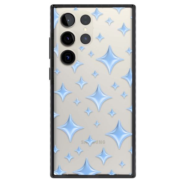 Blue Puff Sparkle Pattern