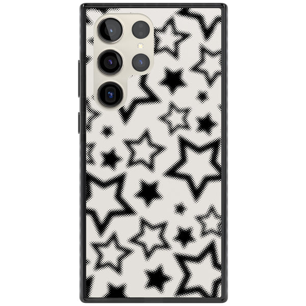 Black Halftone Stars