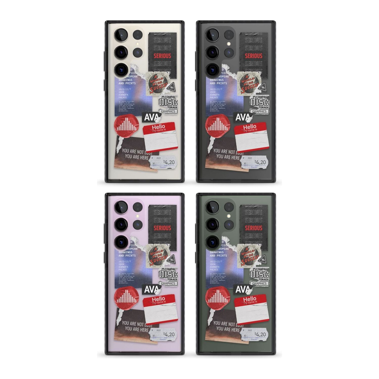 Red & Black Sticker Mix