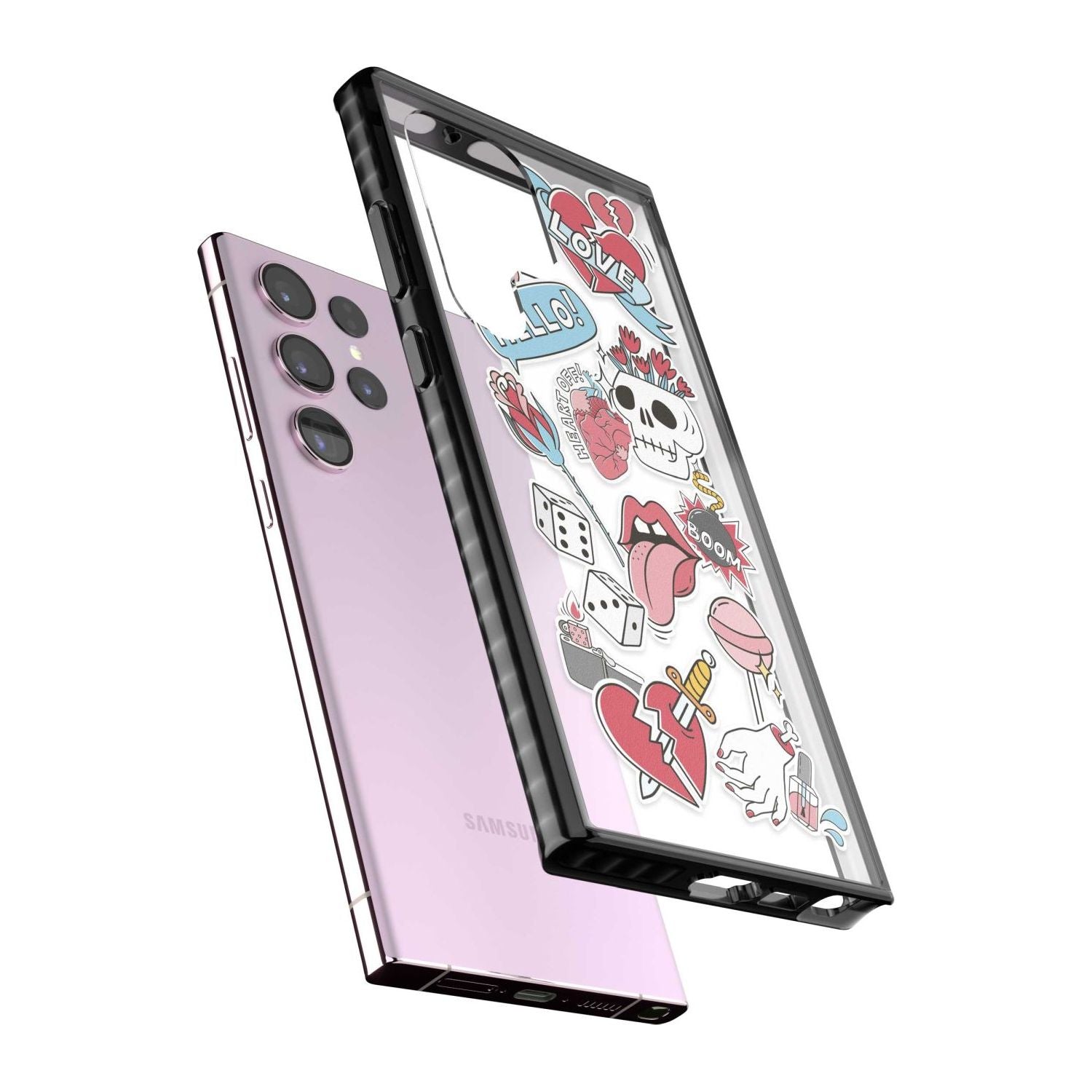 Skull & Flowers Stickers