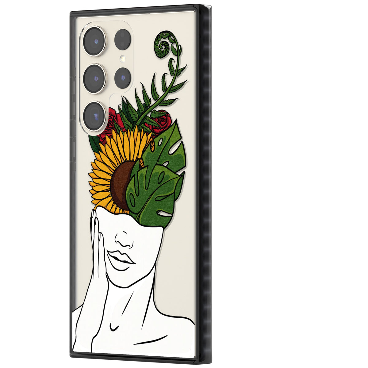 Let The Mind Flourish Samsung S22 Ultra / Samsung S23 Ultra / Samsung S24 Ultra Impact Black Phone Case side