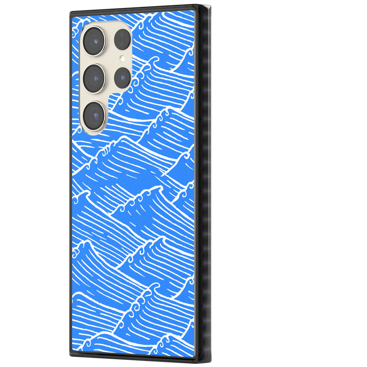 Tidal Lines Samsung S22 Ultra / Samsung S23 Ultra / Samsung S24 Ultra Impact Black Phone Case side