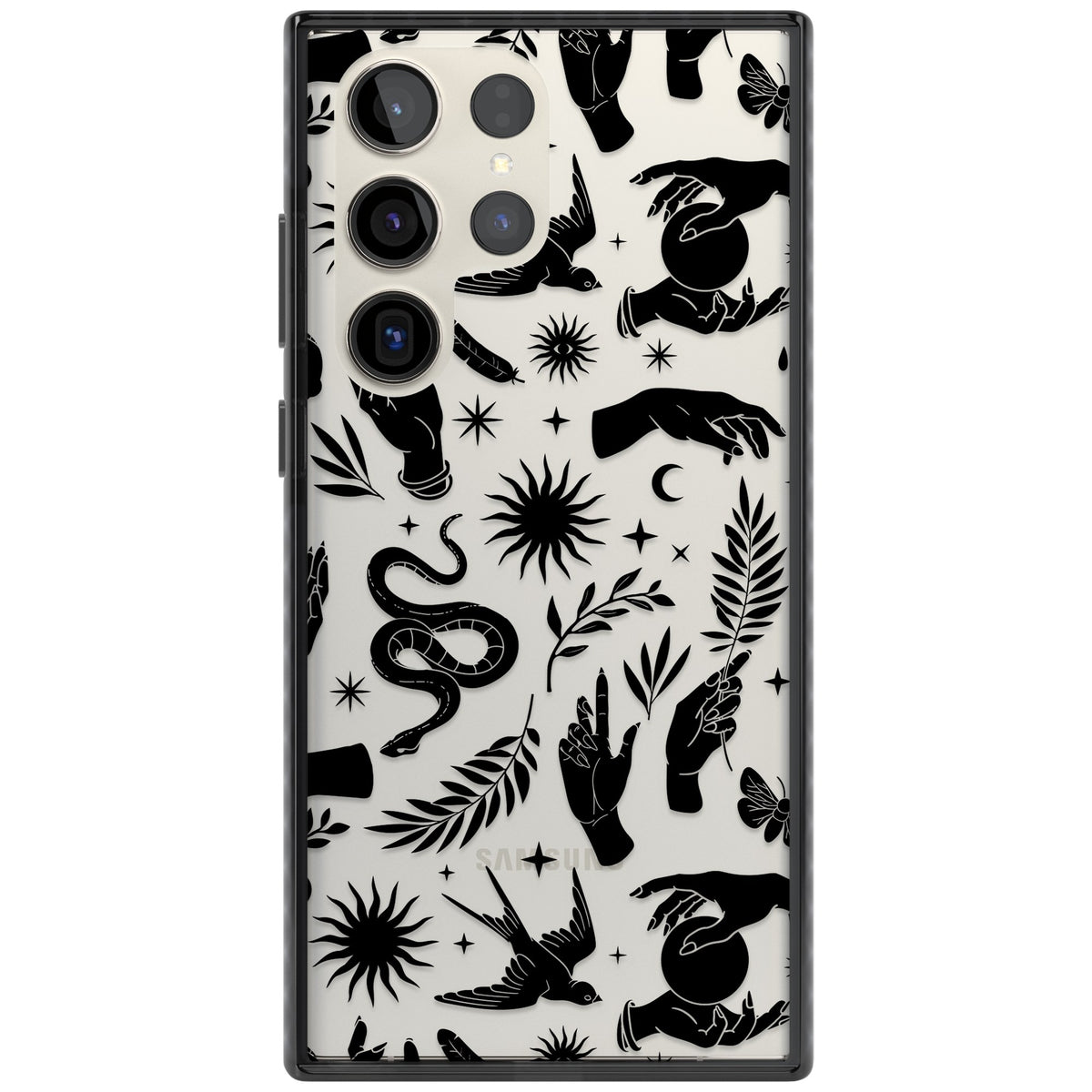 Mystic Magic (Black) Samsung S22 Ultra / Samsung S23 Ultra / Samsung S24 Ultra Impact Black Phone Case front