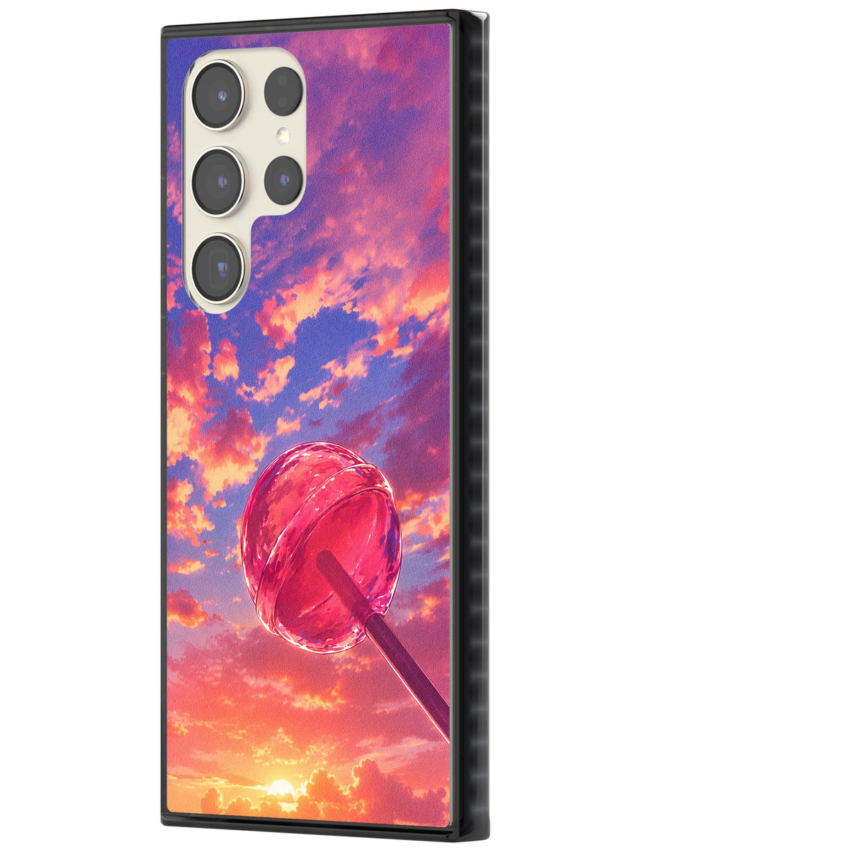 Sugar Sunset Samsung S22 Ultra / Samsung S23 Ultra / Samsung S24 Ultra Impact Black Phone Case side