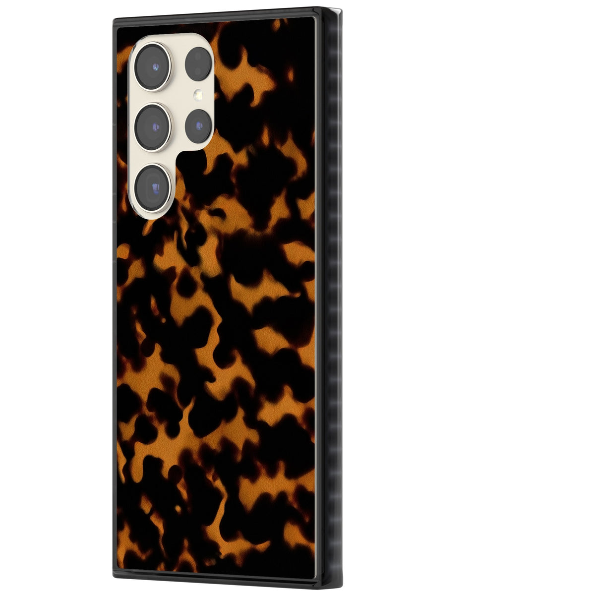 Amber Tortoise Samsung S22 Ultra / Samsung S23 Ultra / Samsung S24 Ultra Impact Black Phone Case side