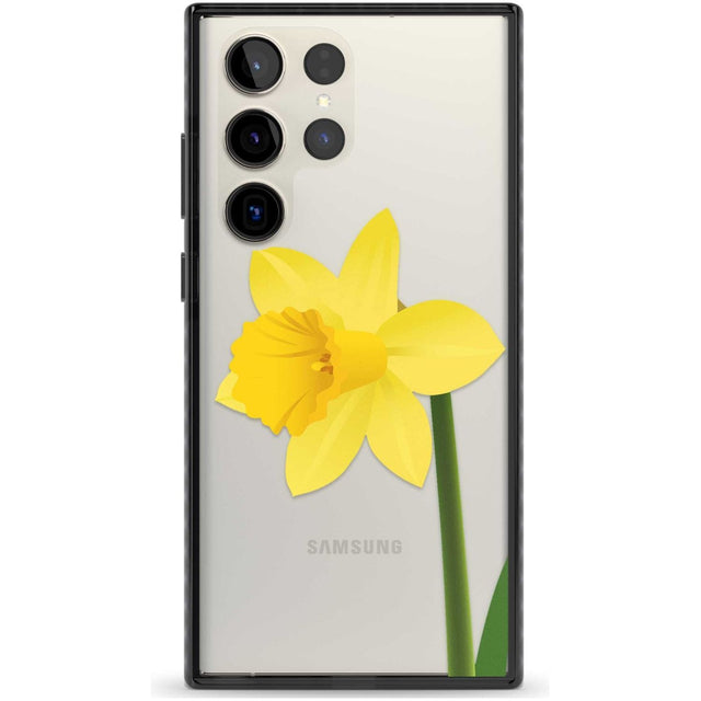Daffodil Phone Case Samsung S22 Ultra / Black Impact Case,Samsung S23 Ultra / Black Impact Case Blanc Space