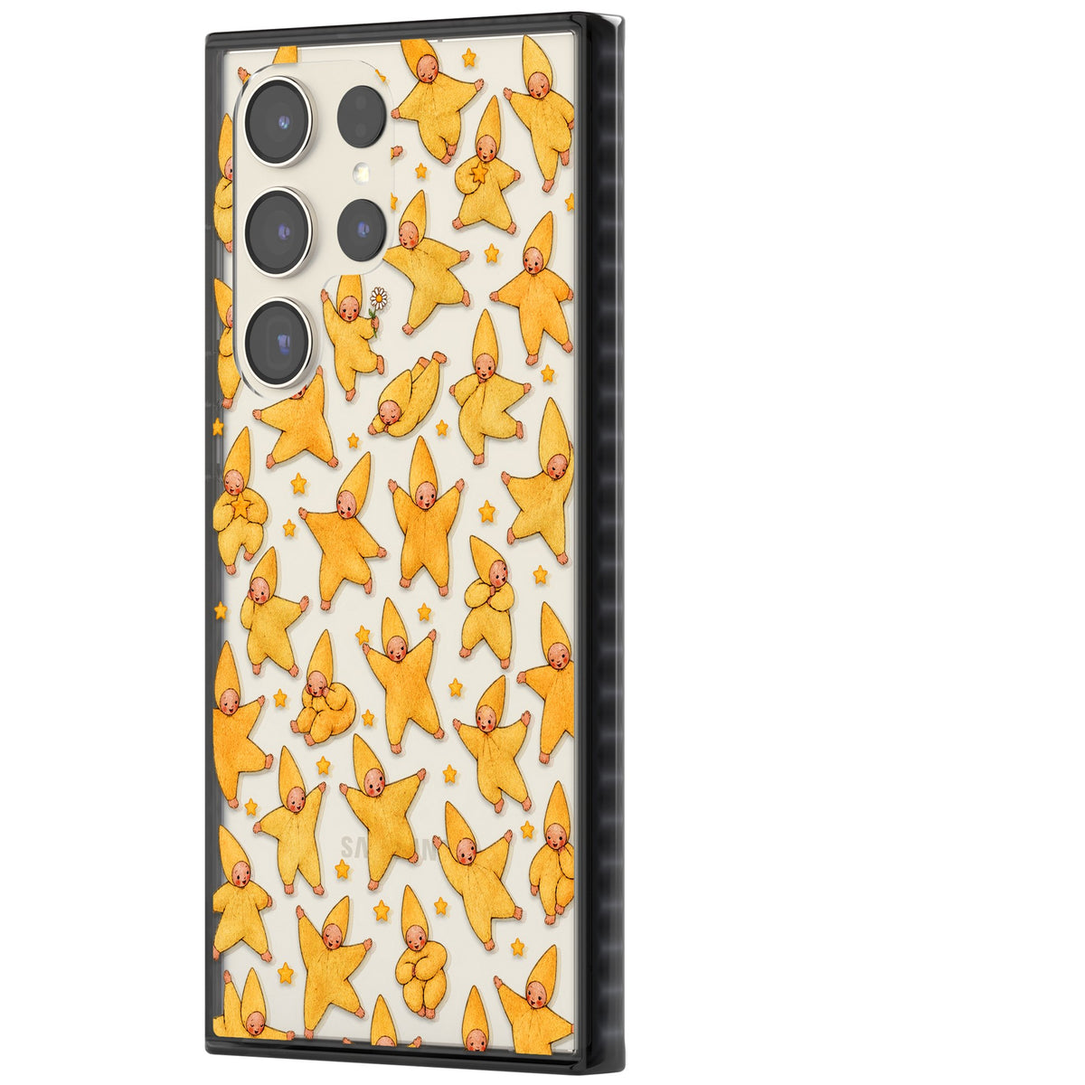 Dancing Star Babies Samsung S22 Ultra / Samsung S23 Ultra / Samsung S24 Ultra Impact Black Phone Case side