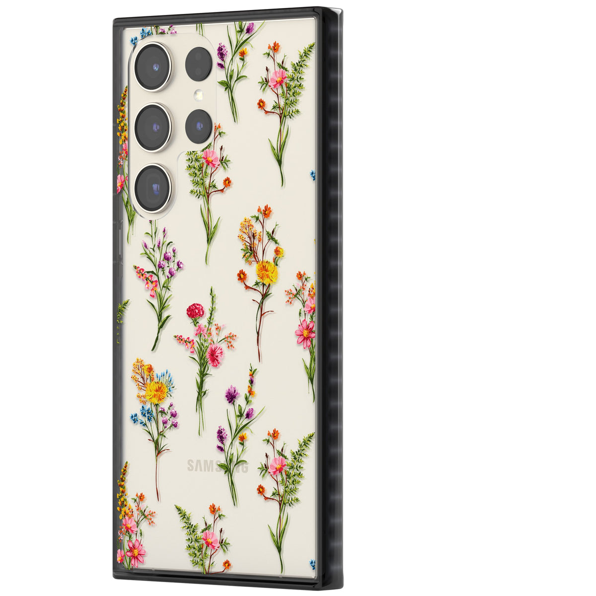Picked Wildflowers Samsung S22 Ultra / Samsung S23 Ultra / Samsung S24 Ultra Impact Black Phone Case side