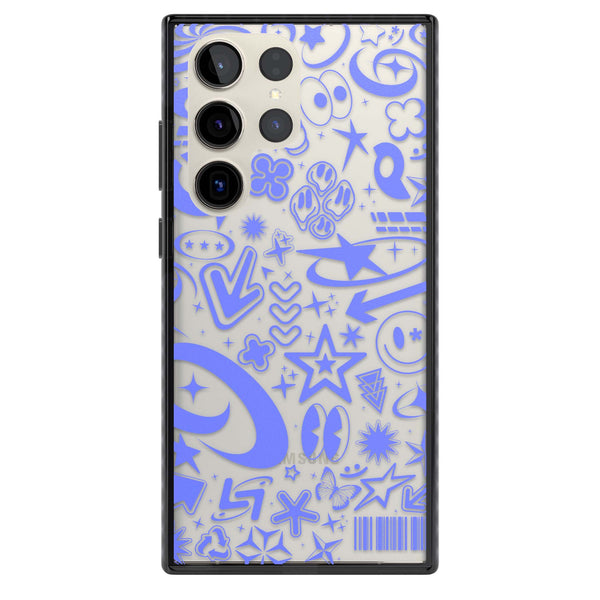 Baby Blue Y2K Pattern