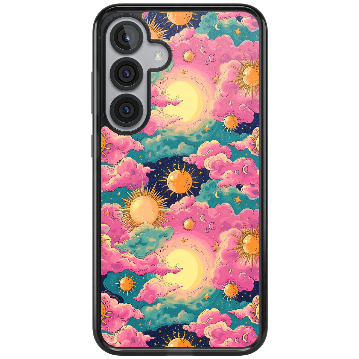 Starlight Clouds Samsung S25 Plus / Samsung S26 / Samsung S26 Plus Impact Black Phone Case front