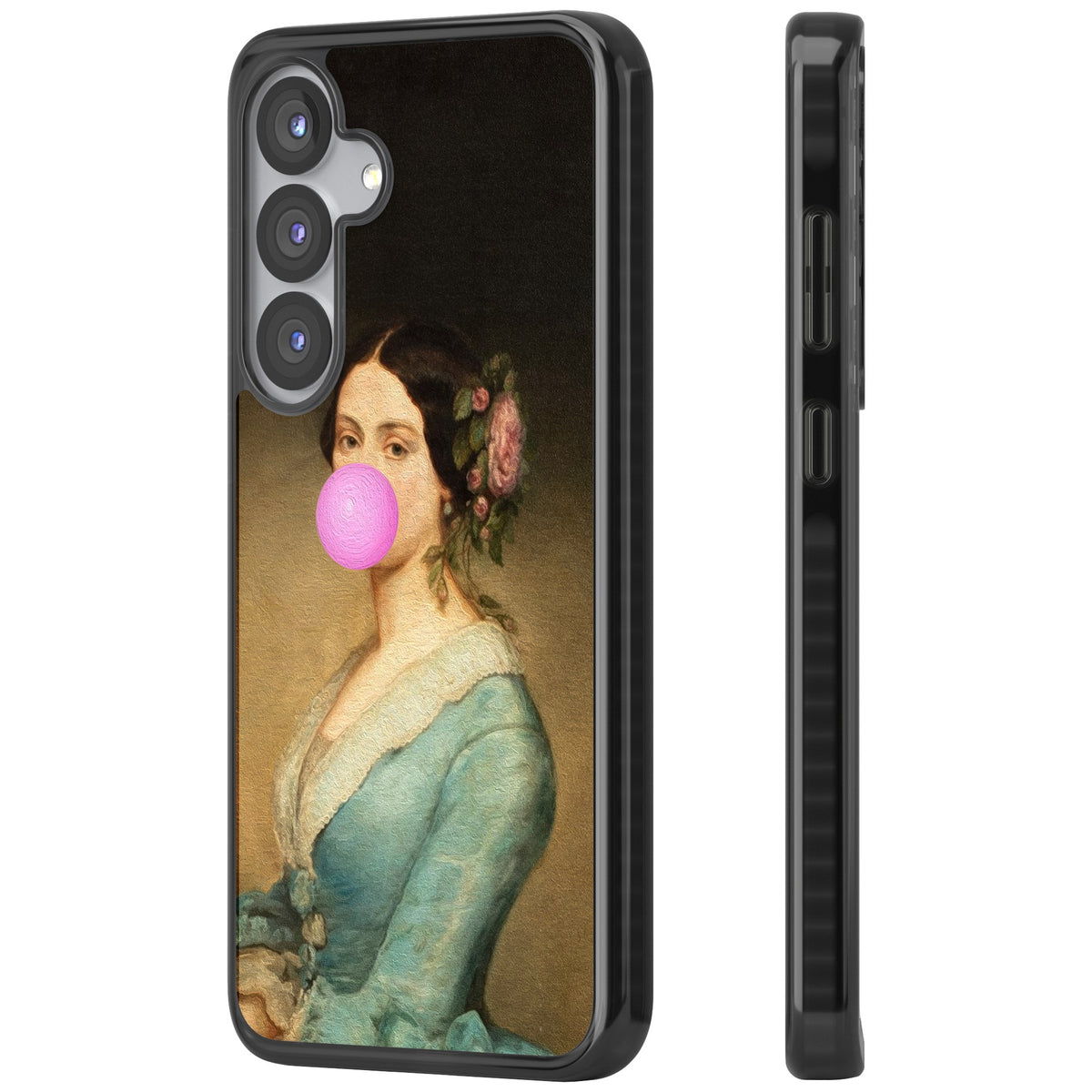 Duchess Bubble Samsung S25 / Samsung S25 Plus / Samsung S26 / Samsung S26 Plus Impact Black Phone Case side