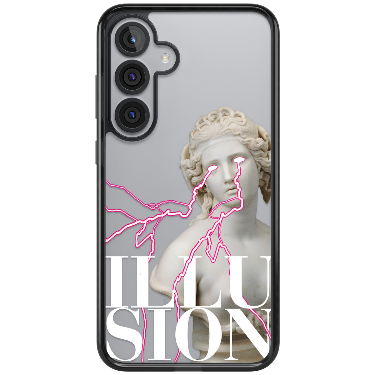 Illusion Samsung S25 Plus / Samsung S26 / Samsung S26 Plus Impact Black Phone Case front