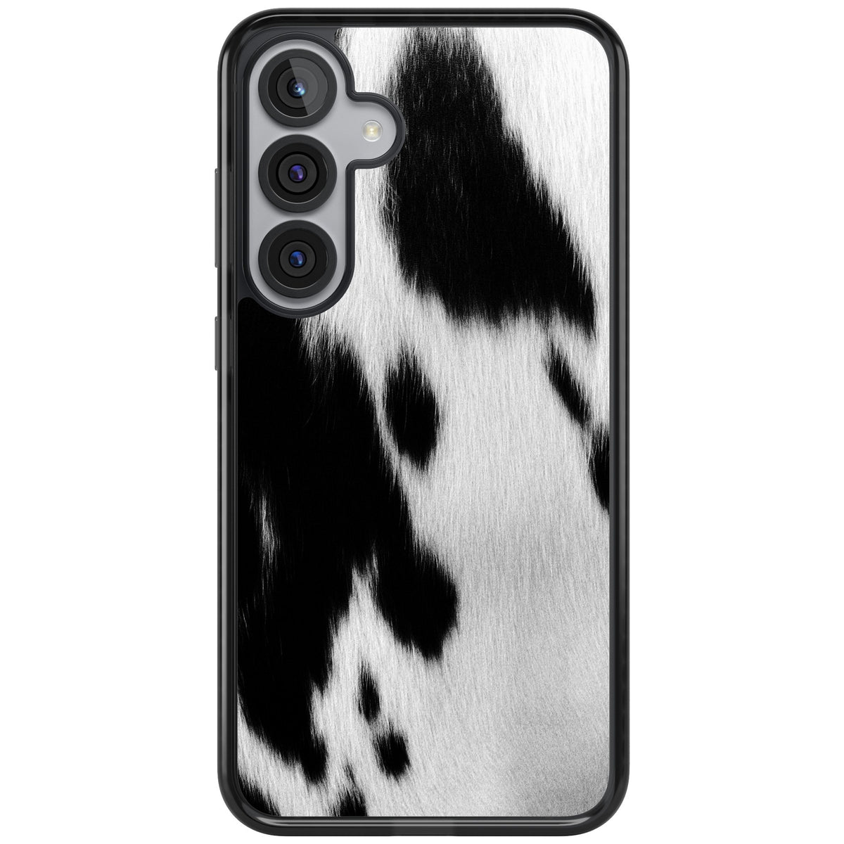 Cowhide Samsung S25 Plus / Samsung S26 / Samsung S26 Plus Impact Black Phone Case front