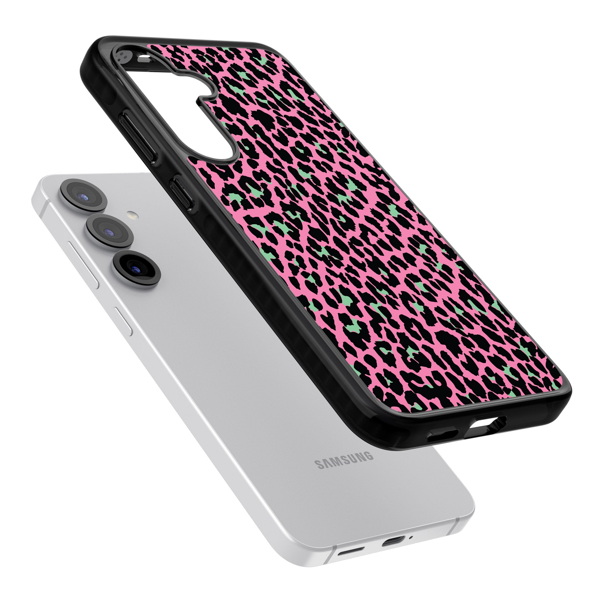 Pink & Green Leopard
