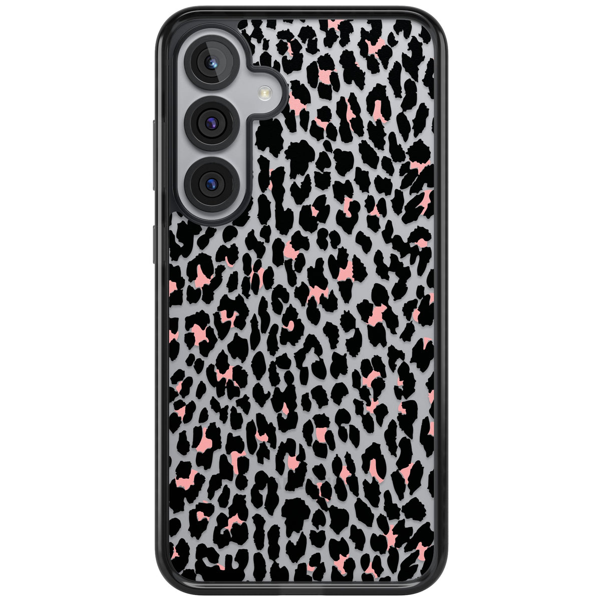 Tatty Leopard Samsung S25 Plus / Samsung S26 / Samsung S26 Plus Impact Black Phone Case front
