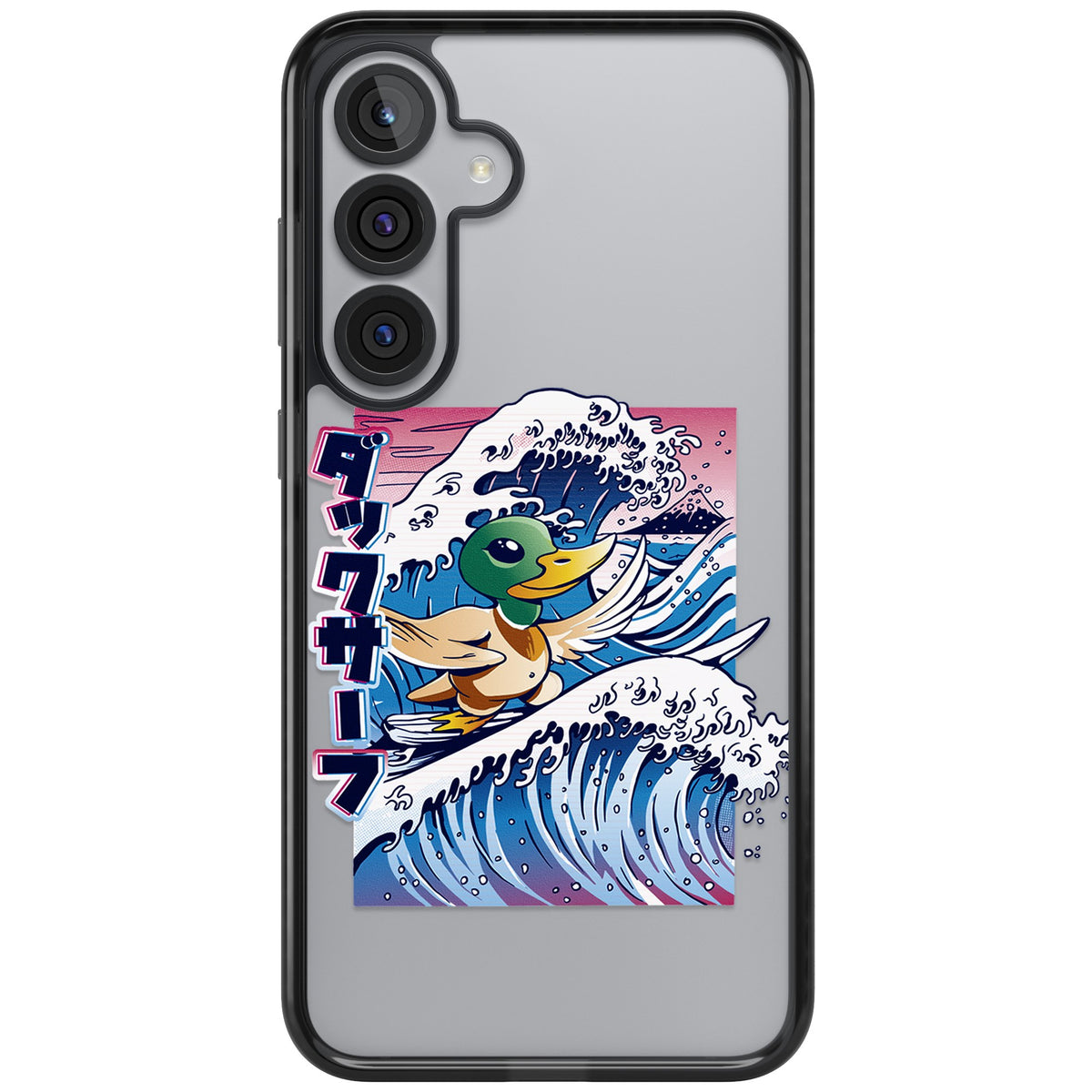 Duck Surf Samsung S25 Plus / Samsung S26 / Samsung S26 Plus Impact Black Phone Case front
